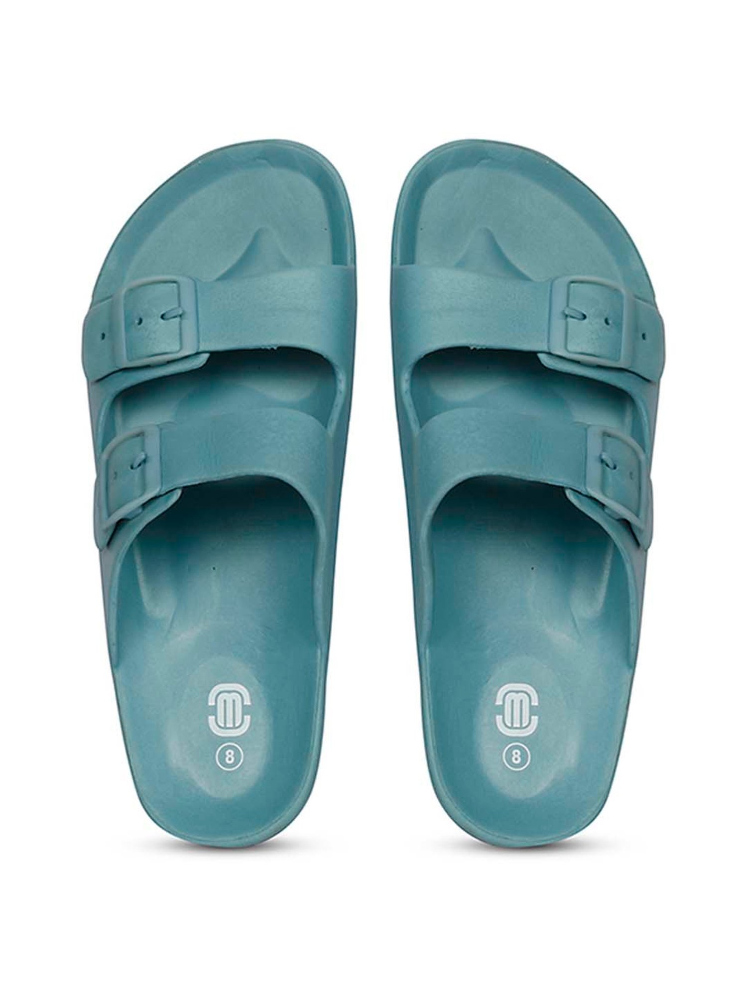 Mozafia Men's Peacock Bue Casual Sandals