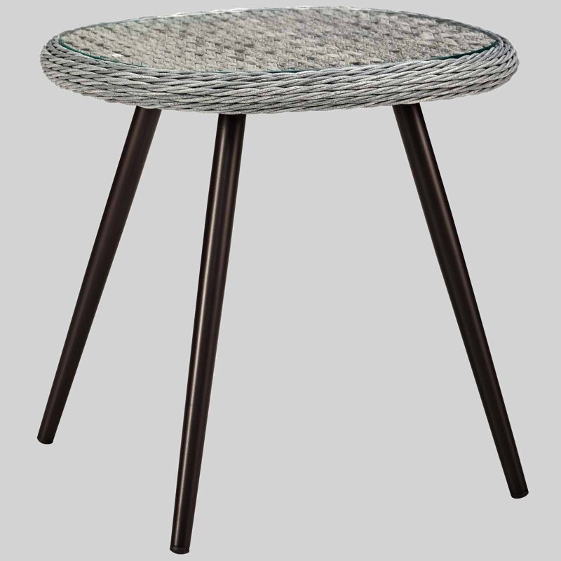 Wood Fiber Clay Patio Accent Table - Olivia & May