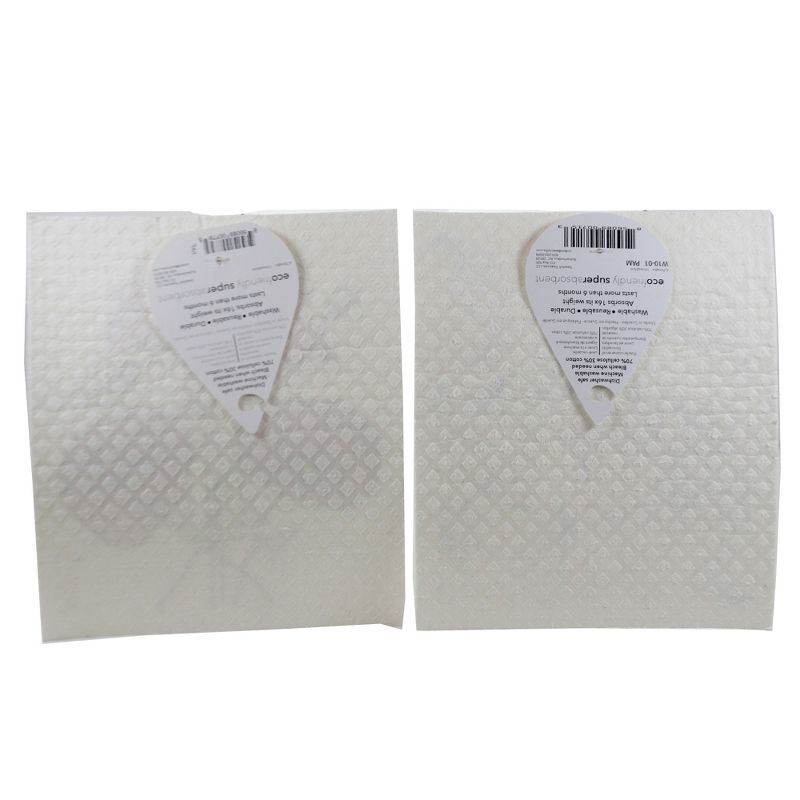 Swedish Dish Cloth 7.75" Poppy & Paisley Multi Cloth Absorbant Cleaning  -  Dish Cloth