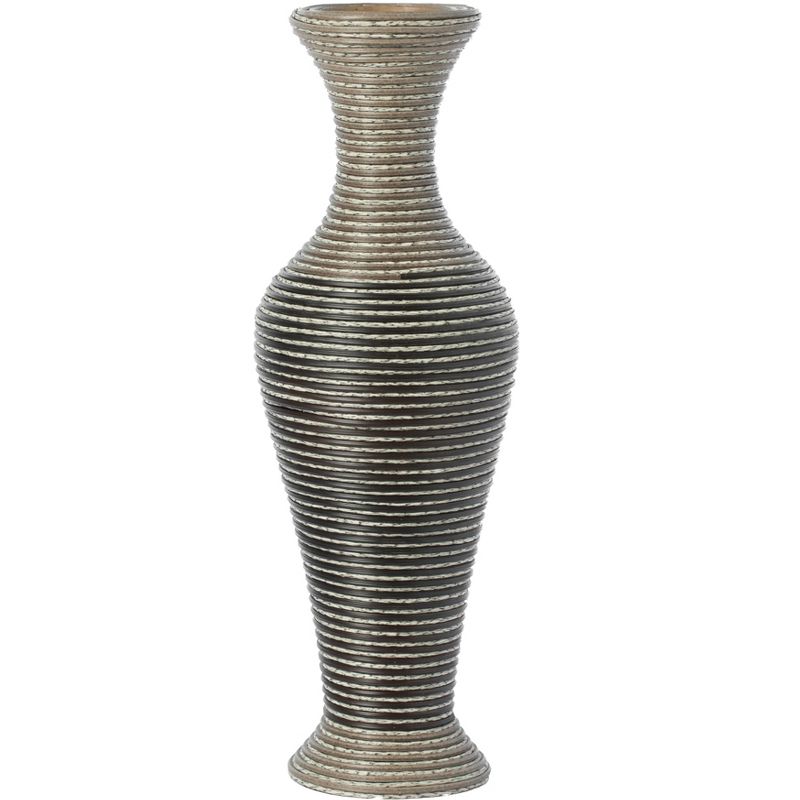 Uniquewise Artificial Rattan Weaved Wire Design Tabletop Accent Decorative Vase 23 Inch High