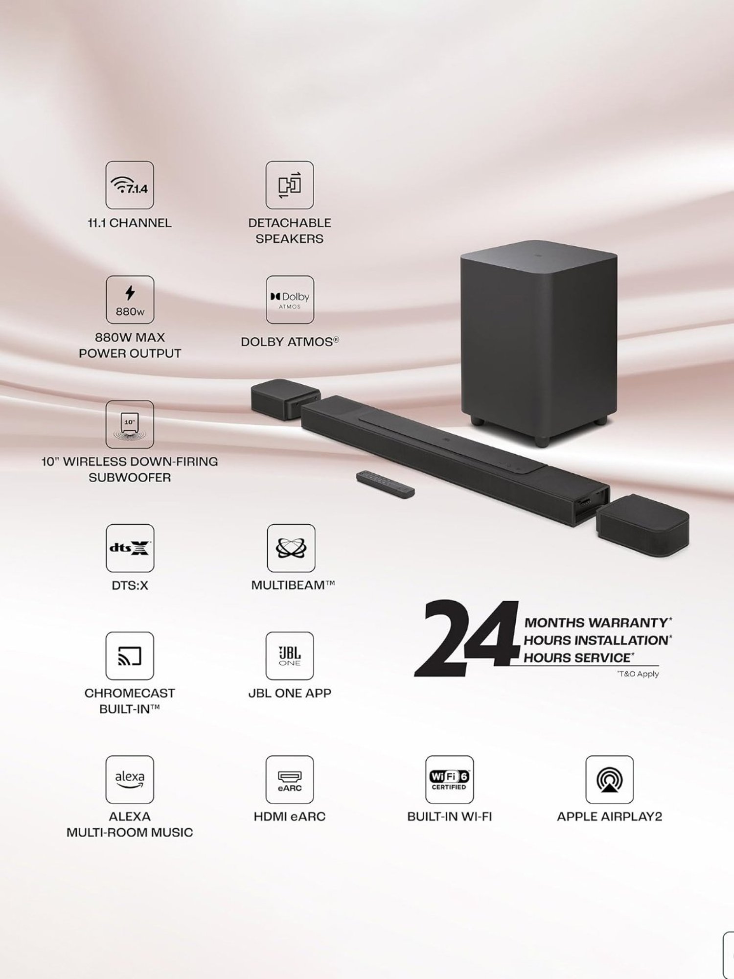 Portronics Decibel 24 | 10W Bluetooth Soundbar Speaker With In Built Mic (Black)