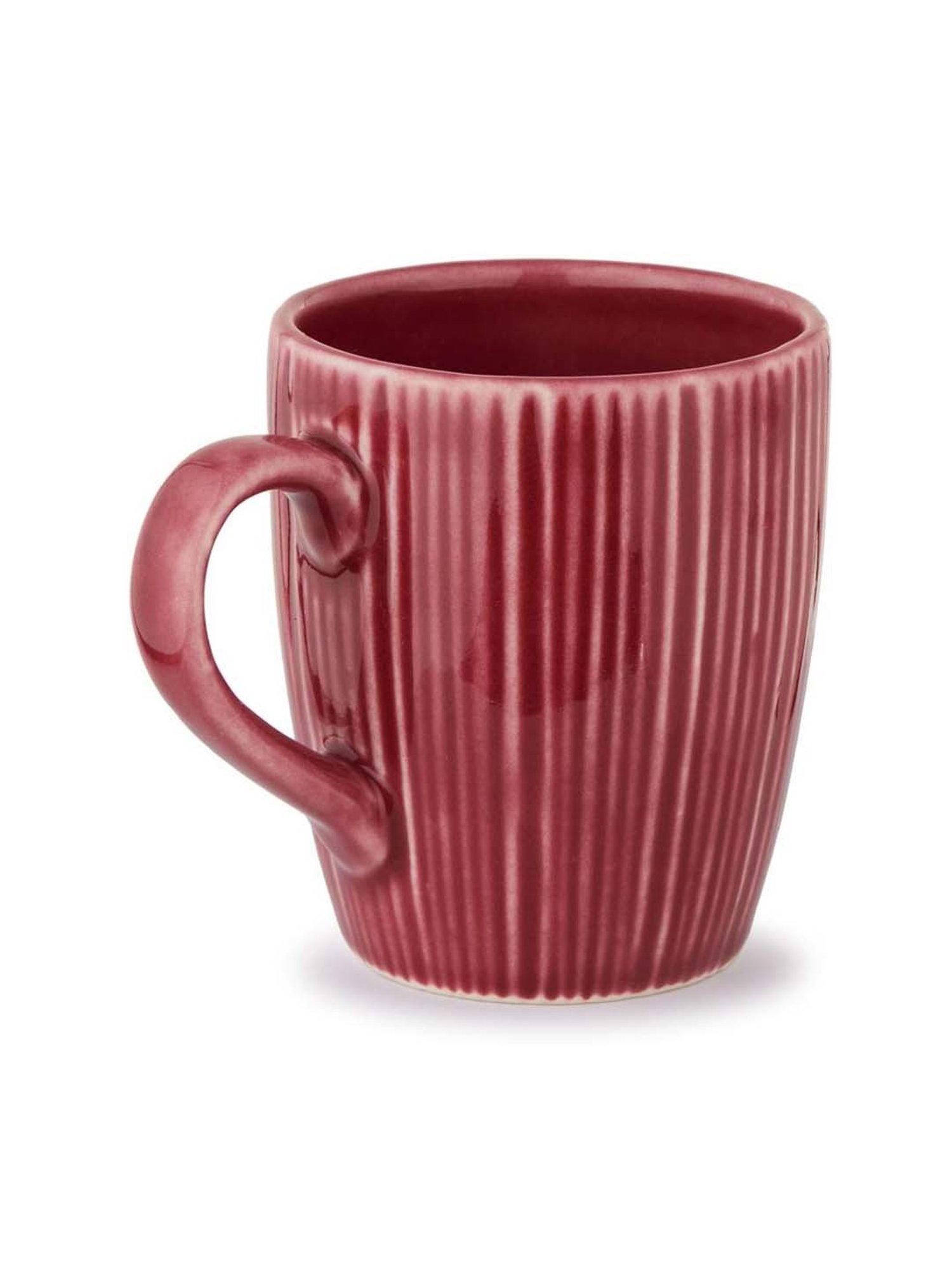 Femora Black Ceramic Coffee Mugs (0.36 L) - Set of 4