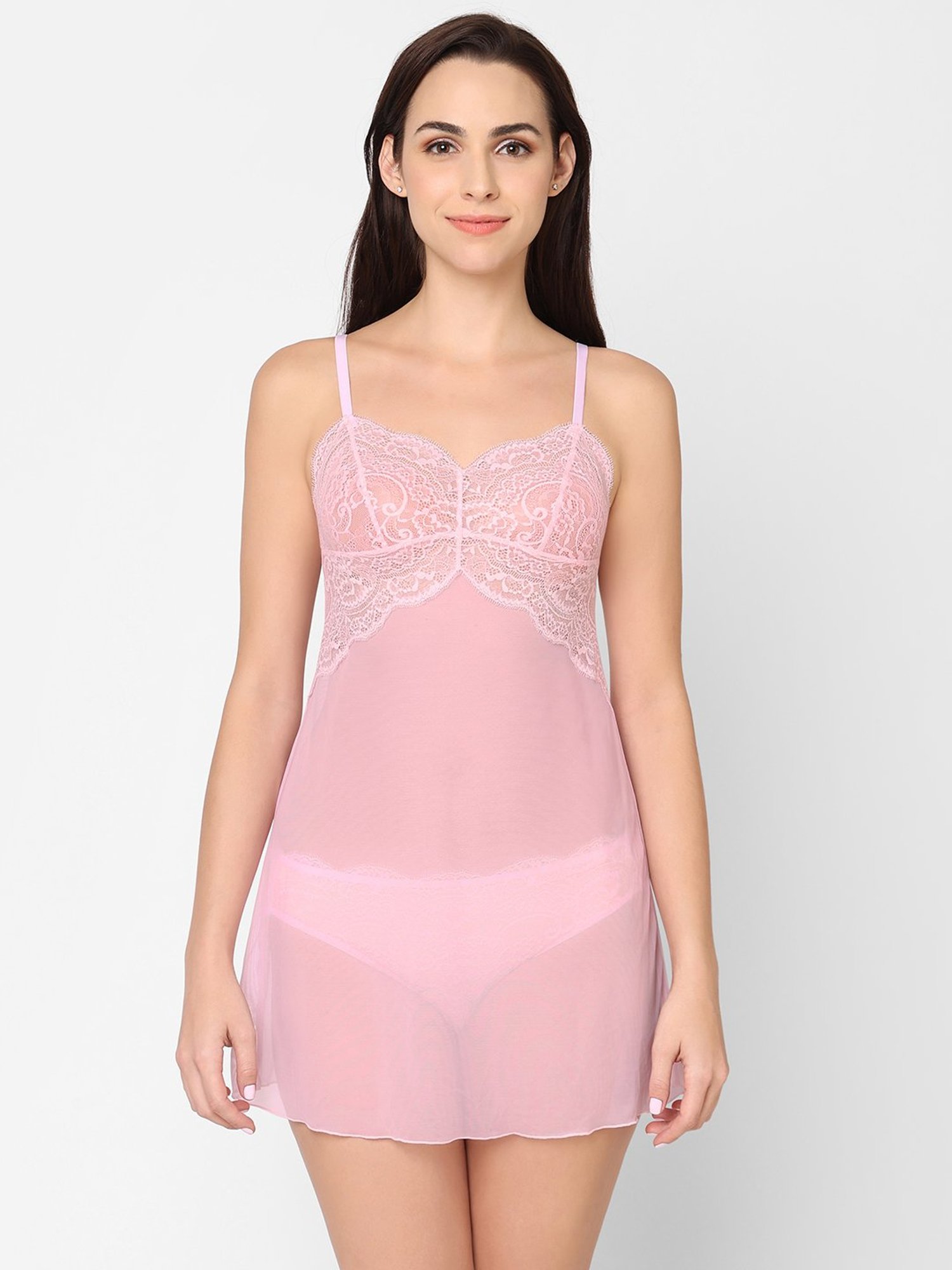 Wacoal Light Pink Lace Babydoll