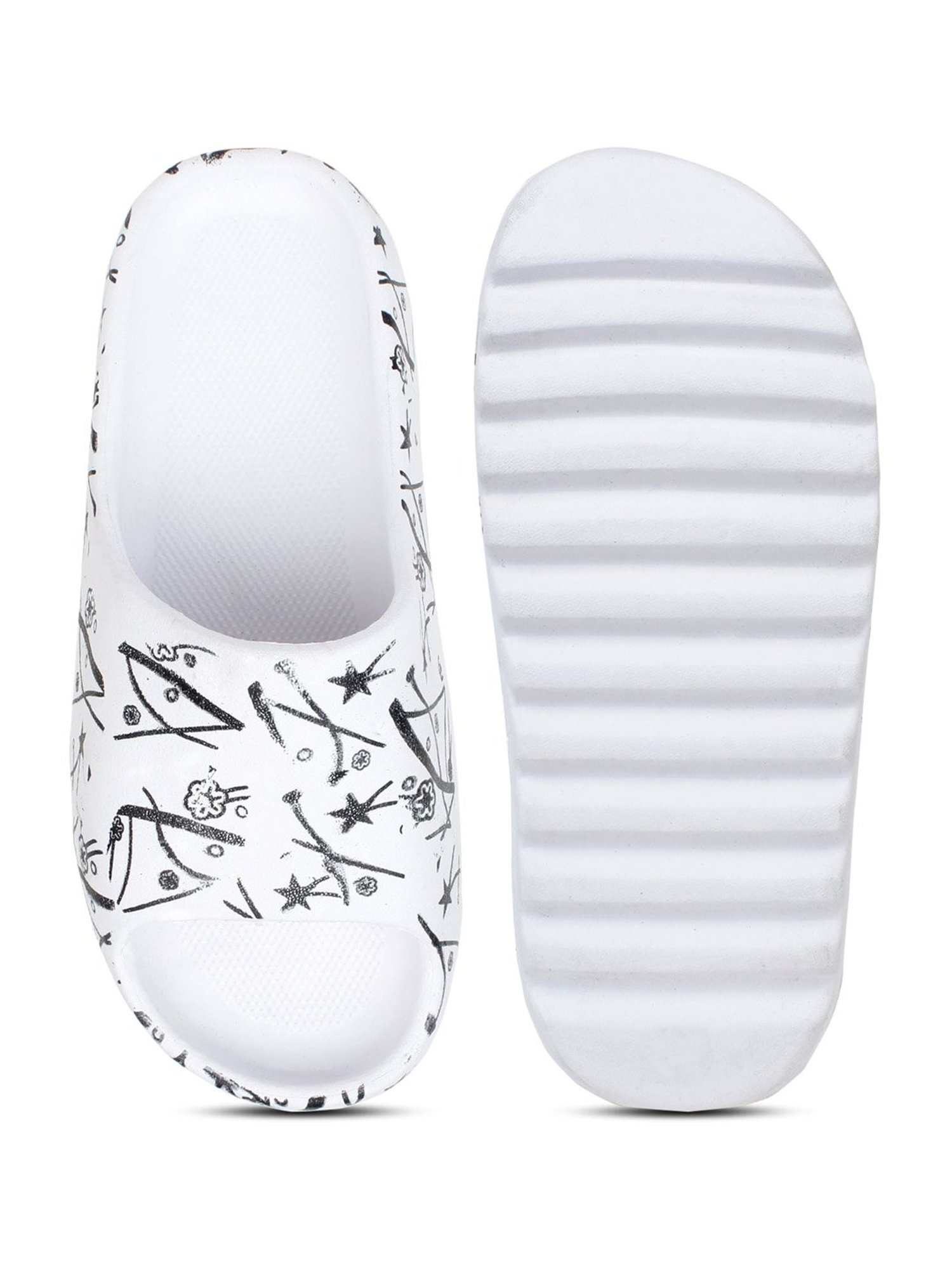 Pampy Angel Men's White Slides