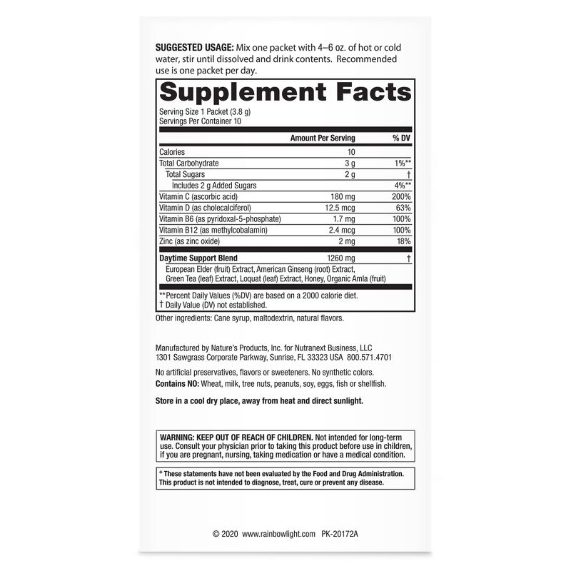 Rainbow Light Counter Attack Daytime Drink Mix - 10ct