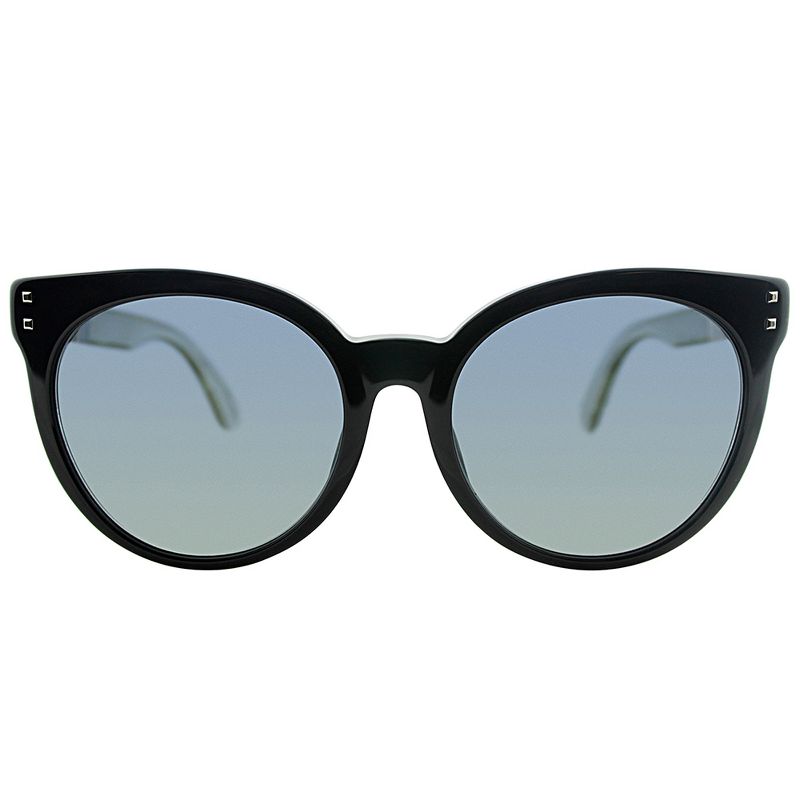 Fendi  E6I Womens Round Sunglasses Black 55mm