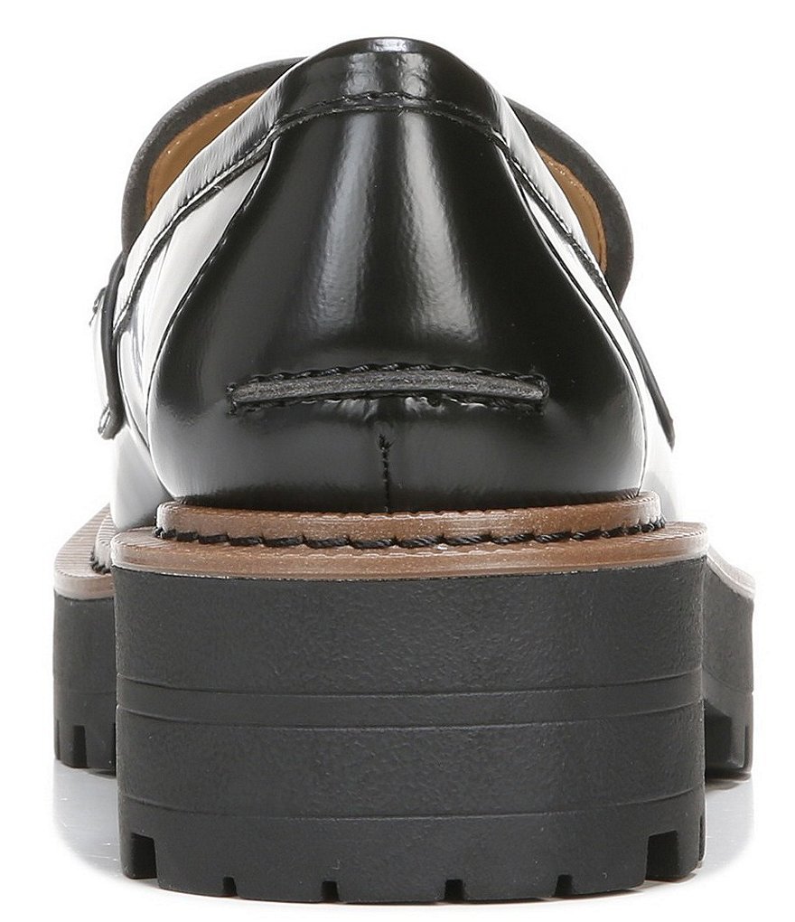 Sam Edelman Laurs Leather Bit Buckle Lug Sole Loafers