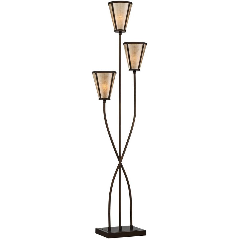 Franklin Iron Works Gentry Oil-Rubbed Bronze Downbridge Arc Floor Lamp