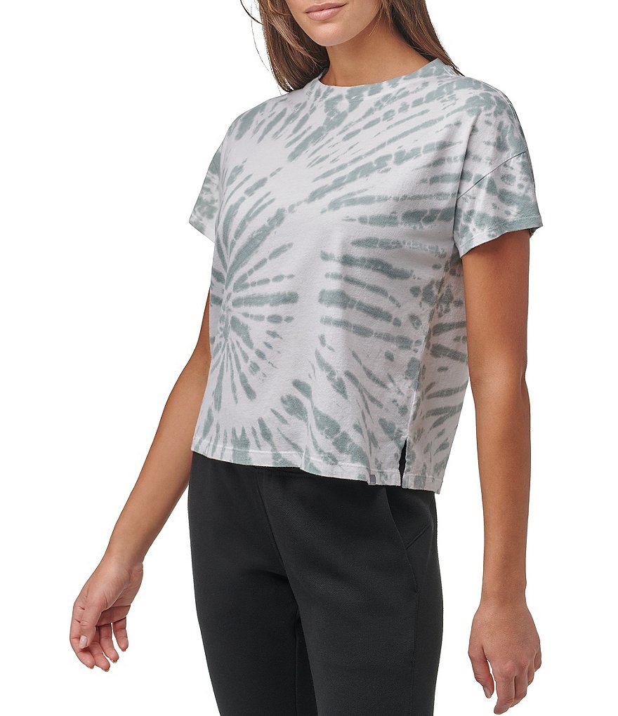 Marc New York Short Sleeve Crew Neck Boxy Tie Dye Tee