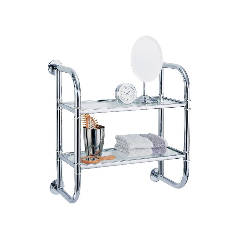Two Tier Bath Shelf Chrome - Neu Home