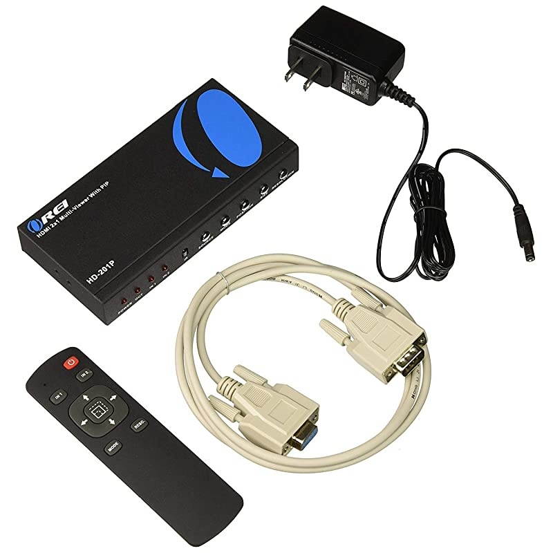HD201P 2 X 1 High Speed HDMI Switcher with IR Remote RS232 Supports 3D 1080P with Picture in Picture