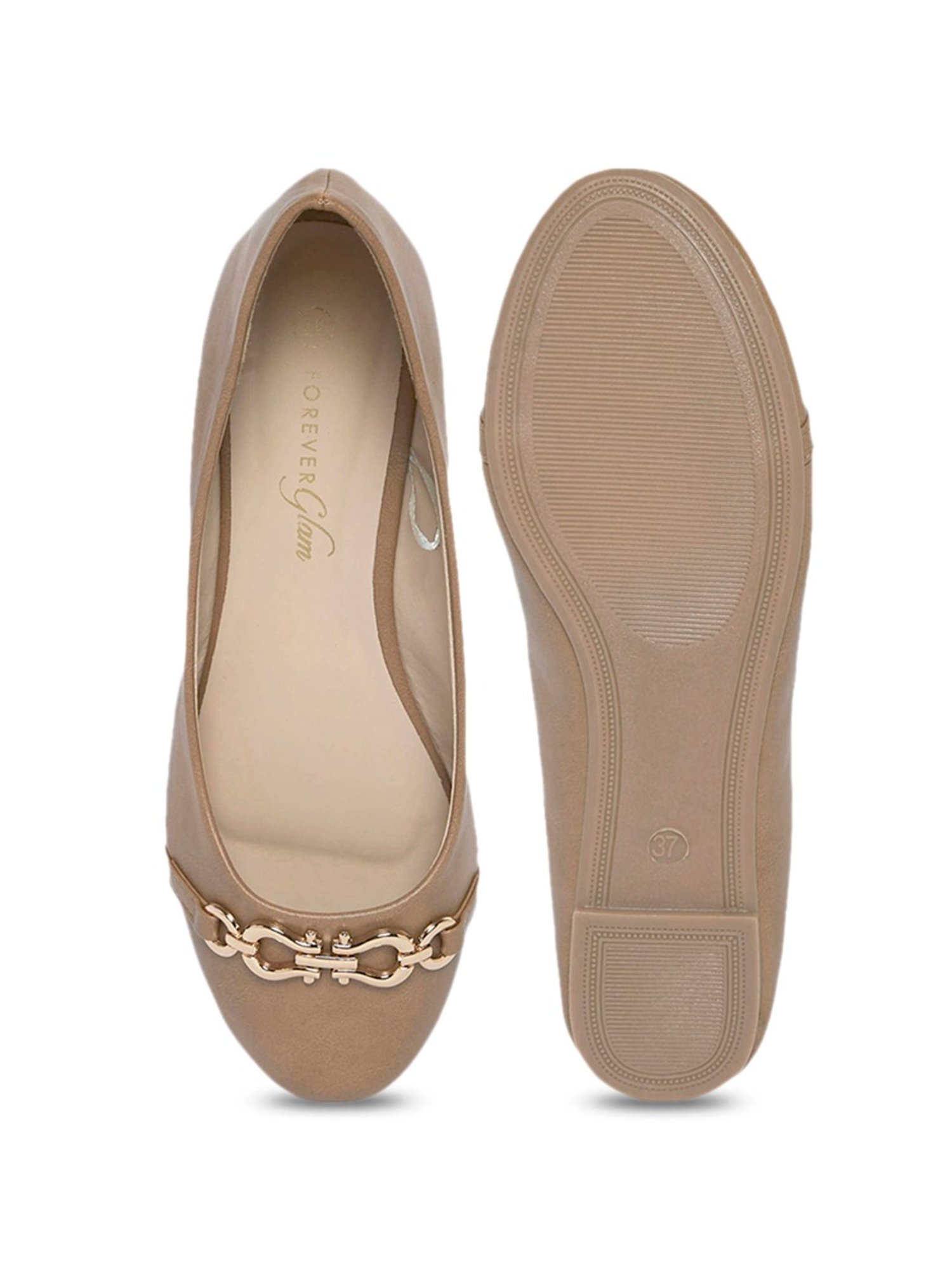 Forever Glam by Pantaloons Women's Brown Flat Ballets