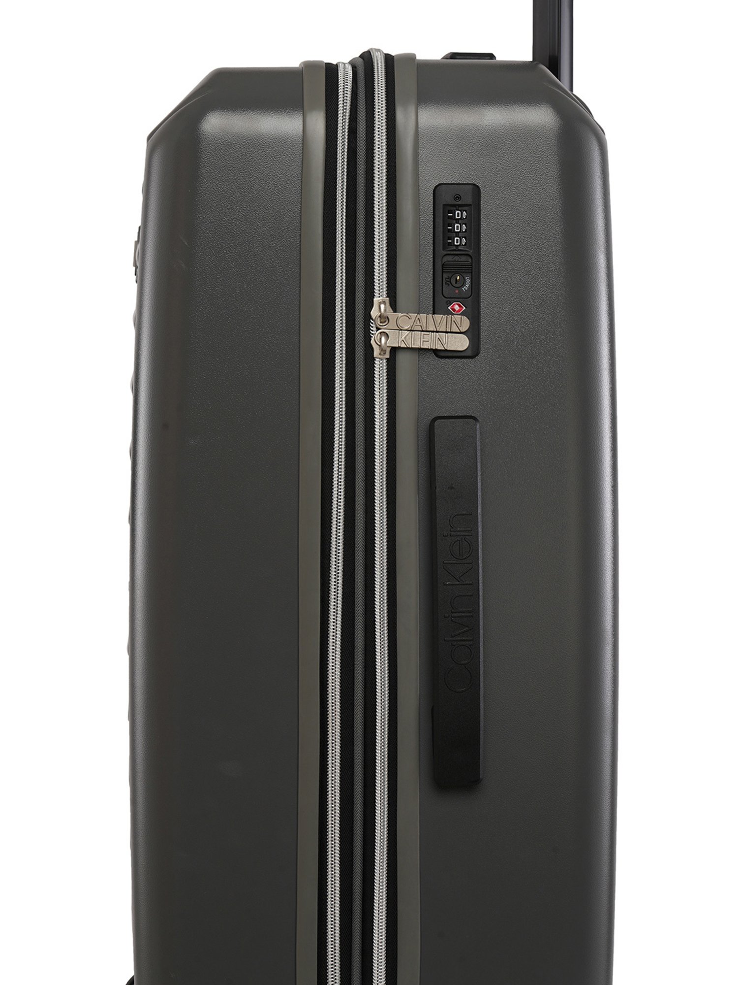 Calvin Klein Odyssey Charcoal ABS Hard Medium Trolley - 24 cms