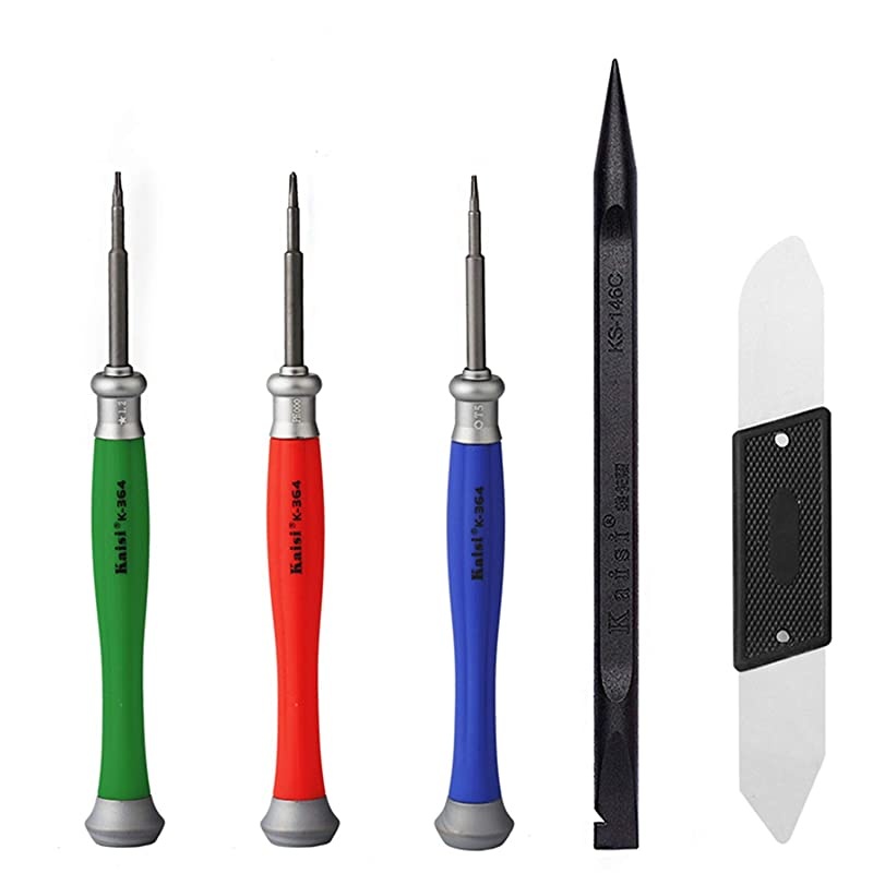 5pcs MacBook Repair Tool Kit Precision P5 Pentalobe Screwdriver T5 Torx and PH000 Phillips Screwdriver with UltraThin Steel and Nylon Spudgers for MacBook Pro amp MacBook Air with Retina Display