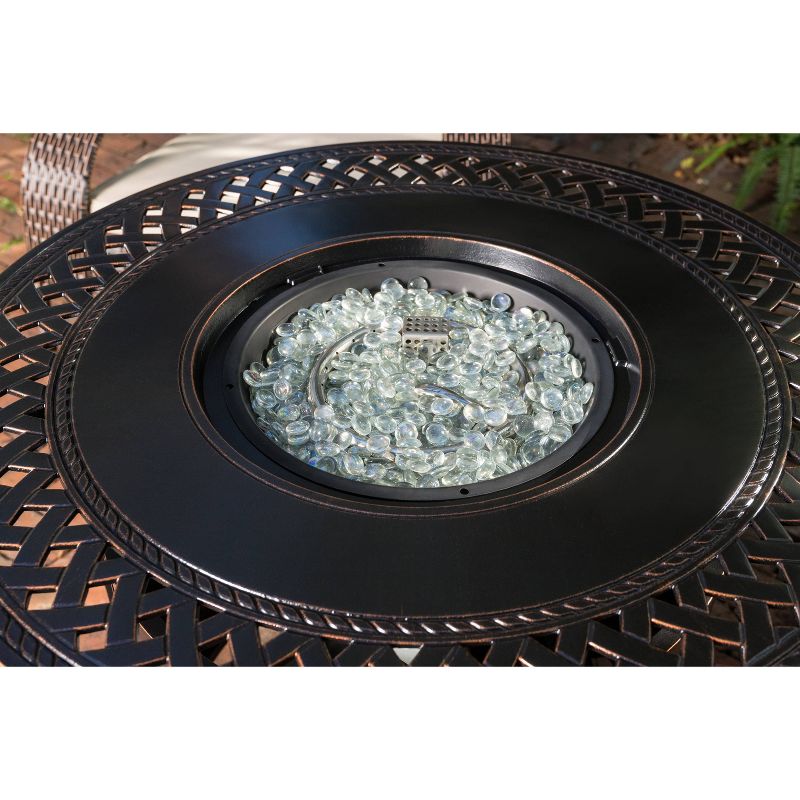 Wagner Aluminum Round LPG Fire Pit - Fire Sense