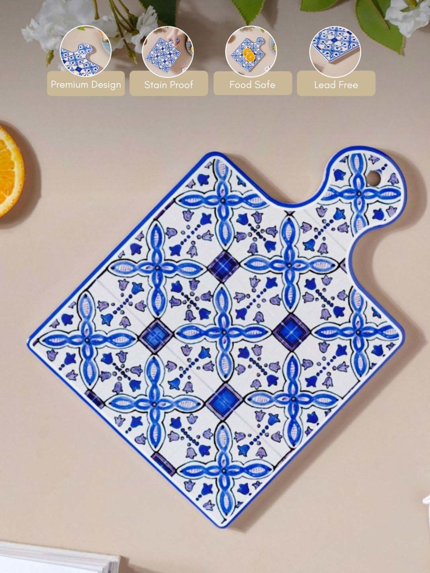 ICRAFT Multicolor Mdf Mor Series Trivets - Set of 4