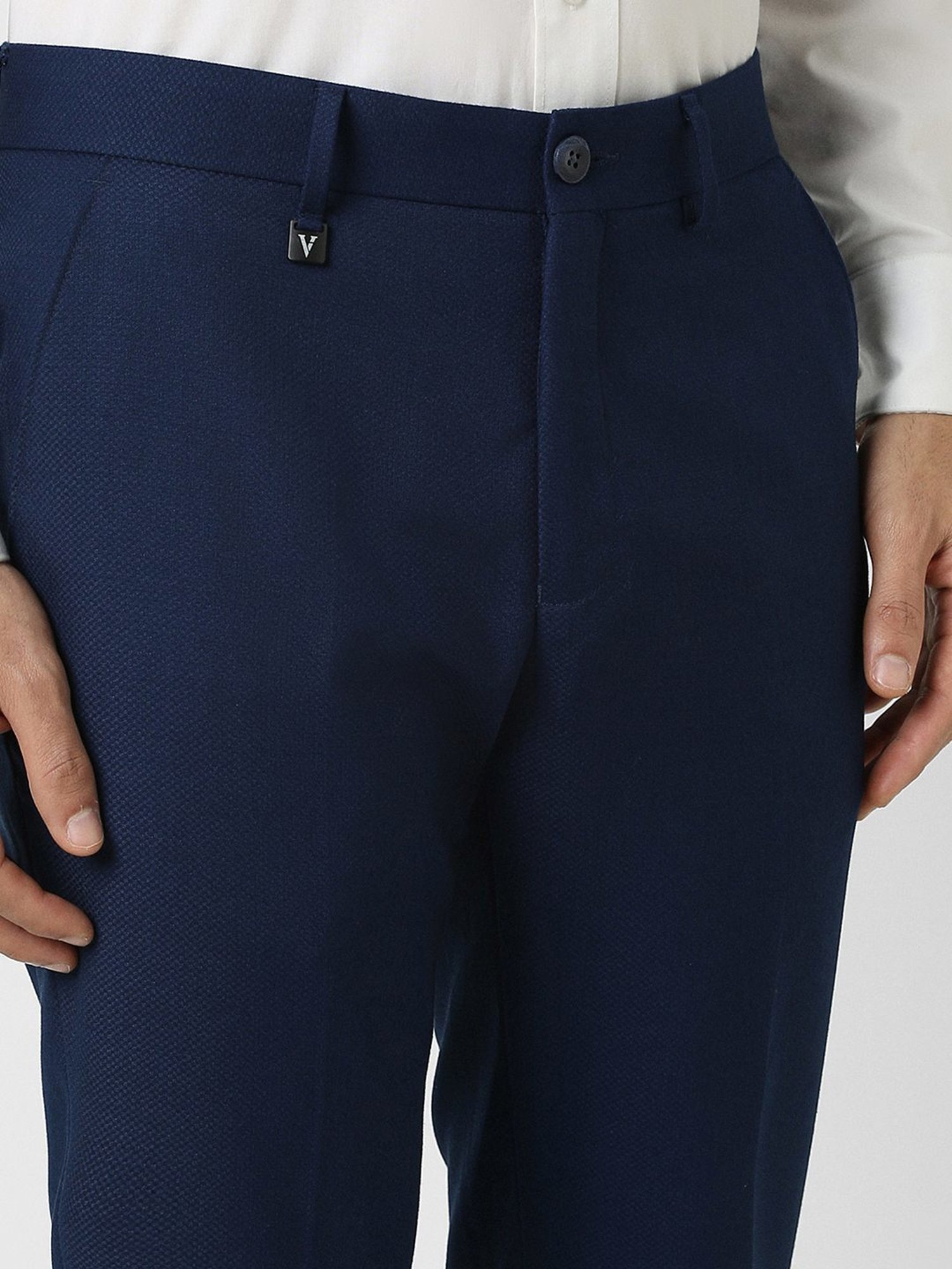 Van Heusen Navy Skinny Fit Trousers