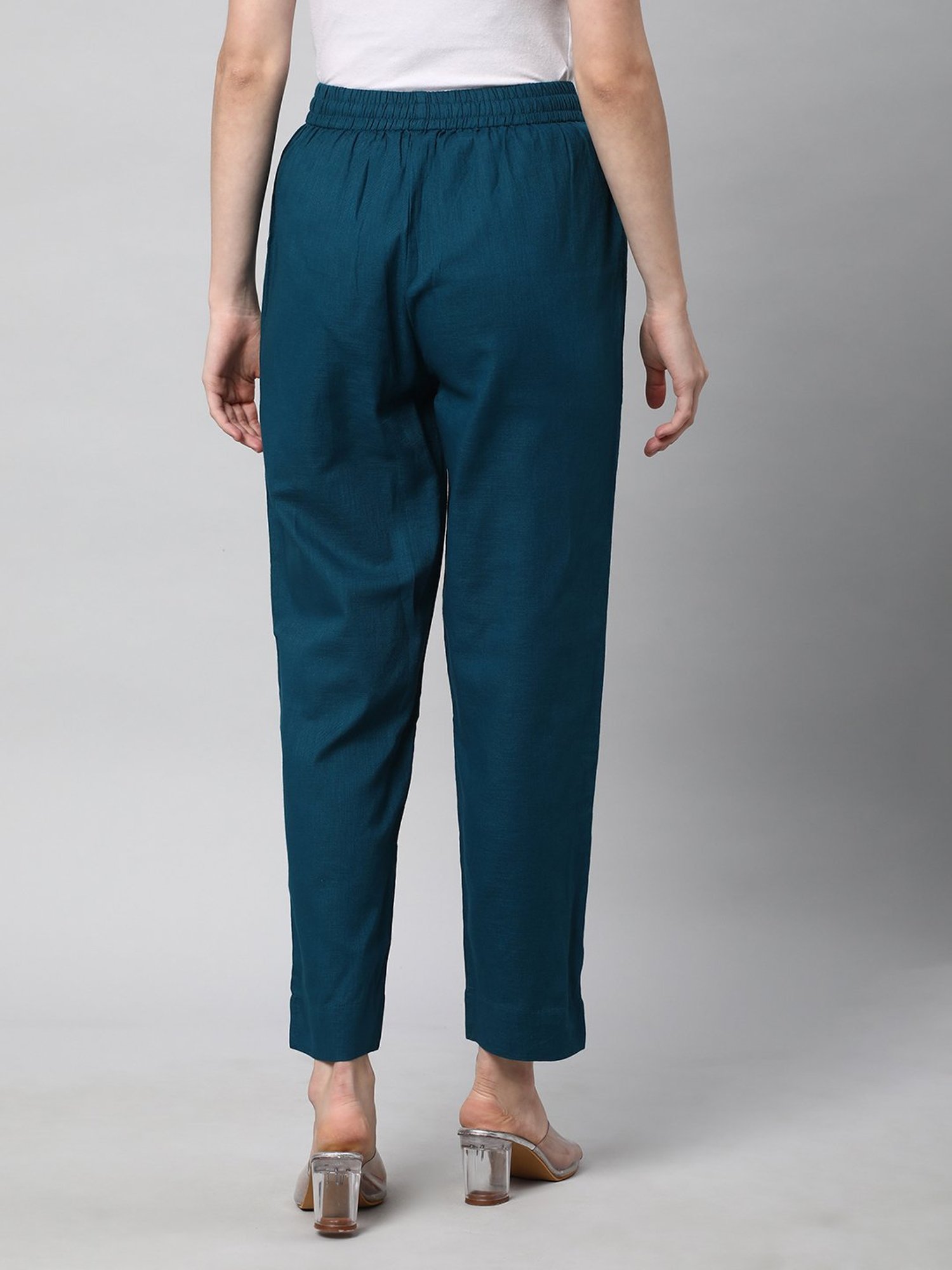Kami Kubi Teal Linen Pants