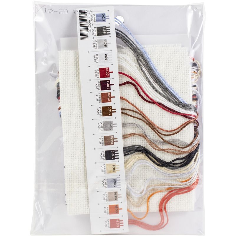 Dimensions Counted Cross Stitch Kit 5"X7"-Joyful Snowman (14 Count)