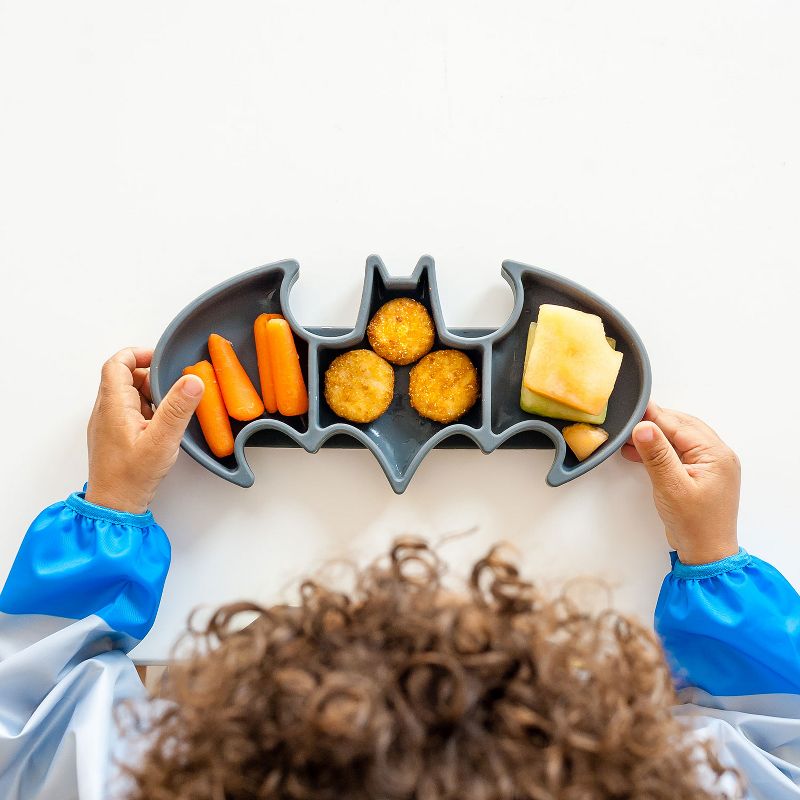 Bumkins DC Comics Batman Grip Dish - Gray