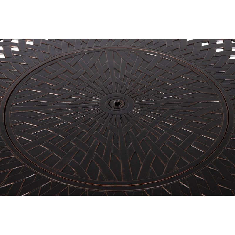 Verona Aluminum Round LPG Fire Pit - Fire Sense