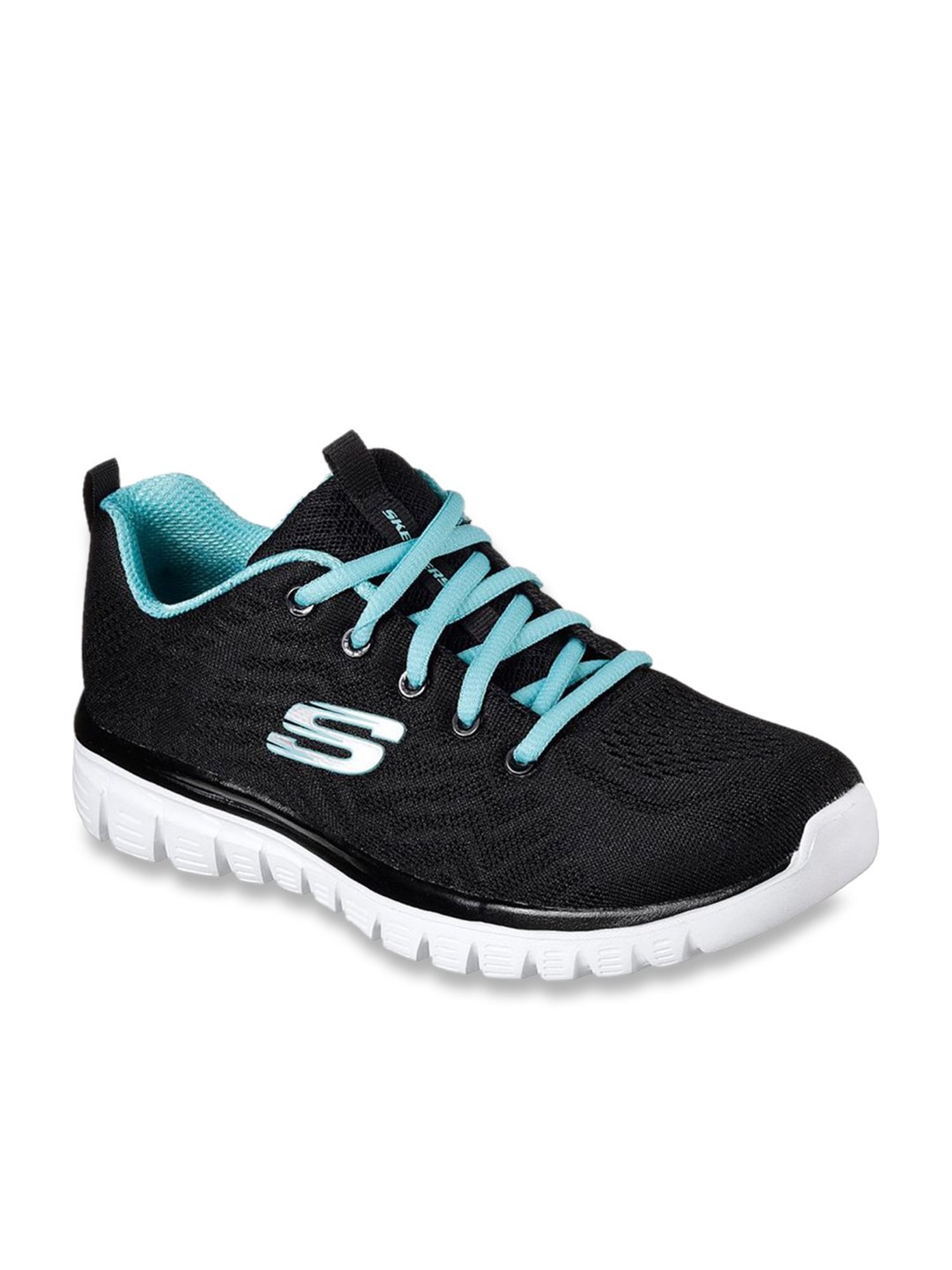 Skechers Graceful Get Connected Black Running Shoes