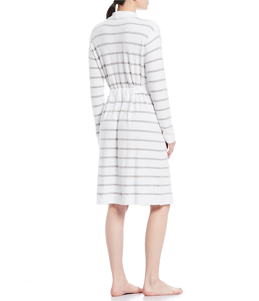 Lauren Ralph Lauren Paisley Print Satin Short Wrap Robe