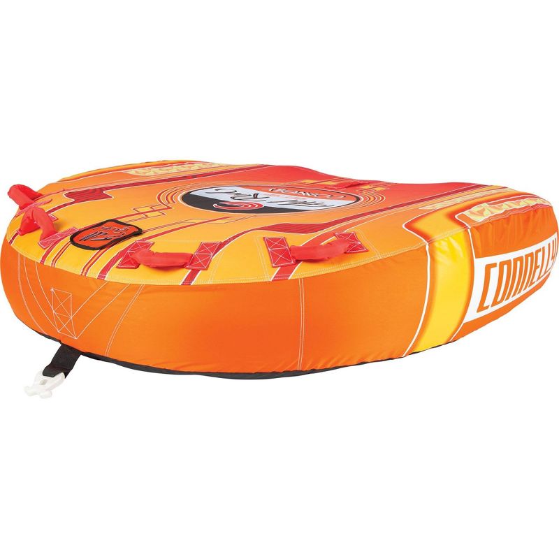 CWB Hot Rod Soft Top Plush Inflatable 2 Person Deck Tube + 60 Foot Tube Rope