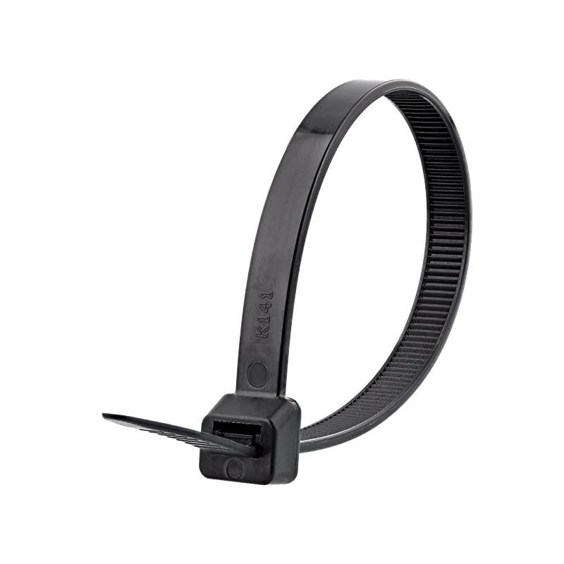 Inch Heavy Duty Black Cable Ties 120lbs 100pk