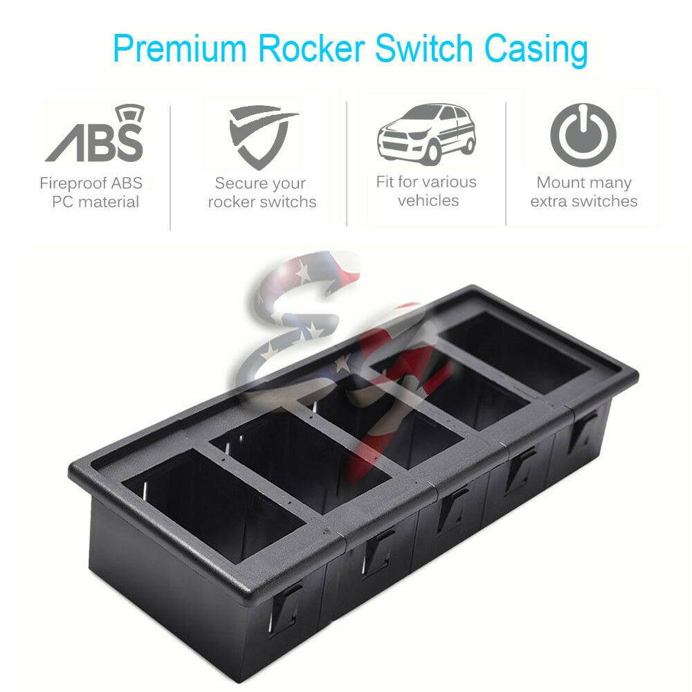 5PCS Car Rocker Switch Clip Panel Patrol Holder Housing ARB Carling Style