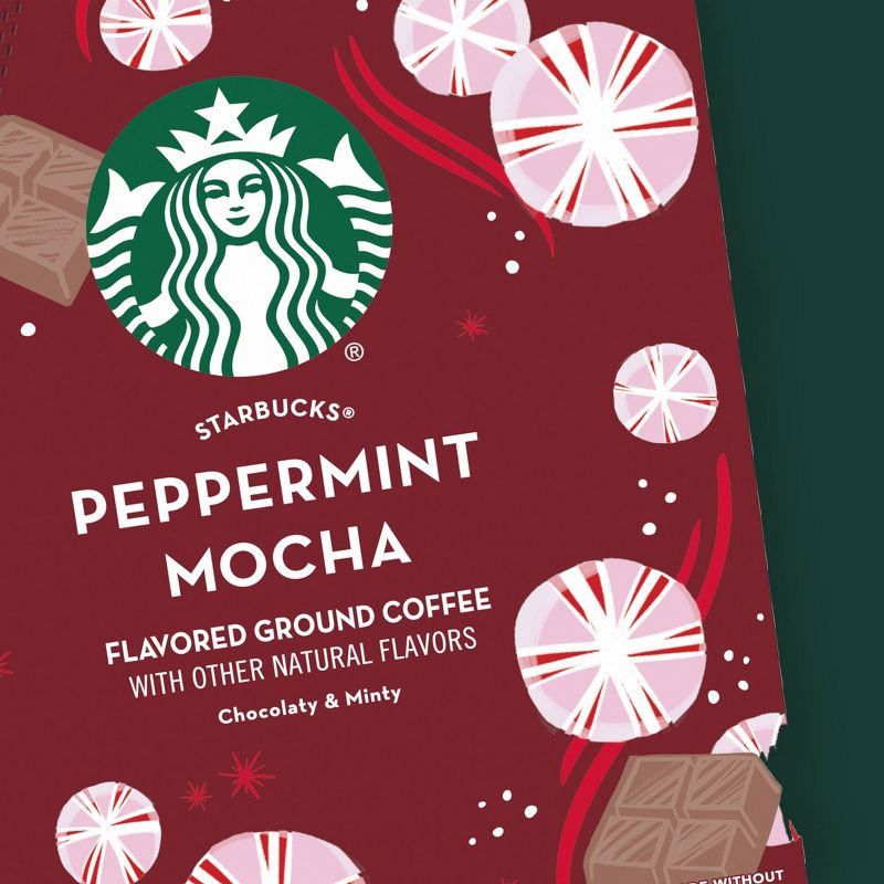 Starbucks Peppermint Mocha Flavored Light Roast Coffee - 11oz