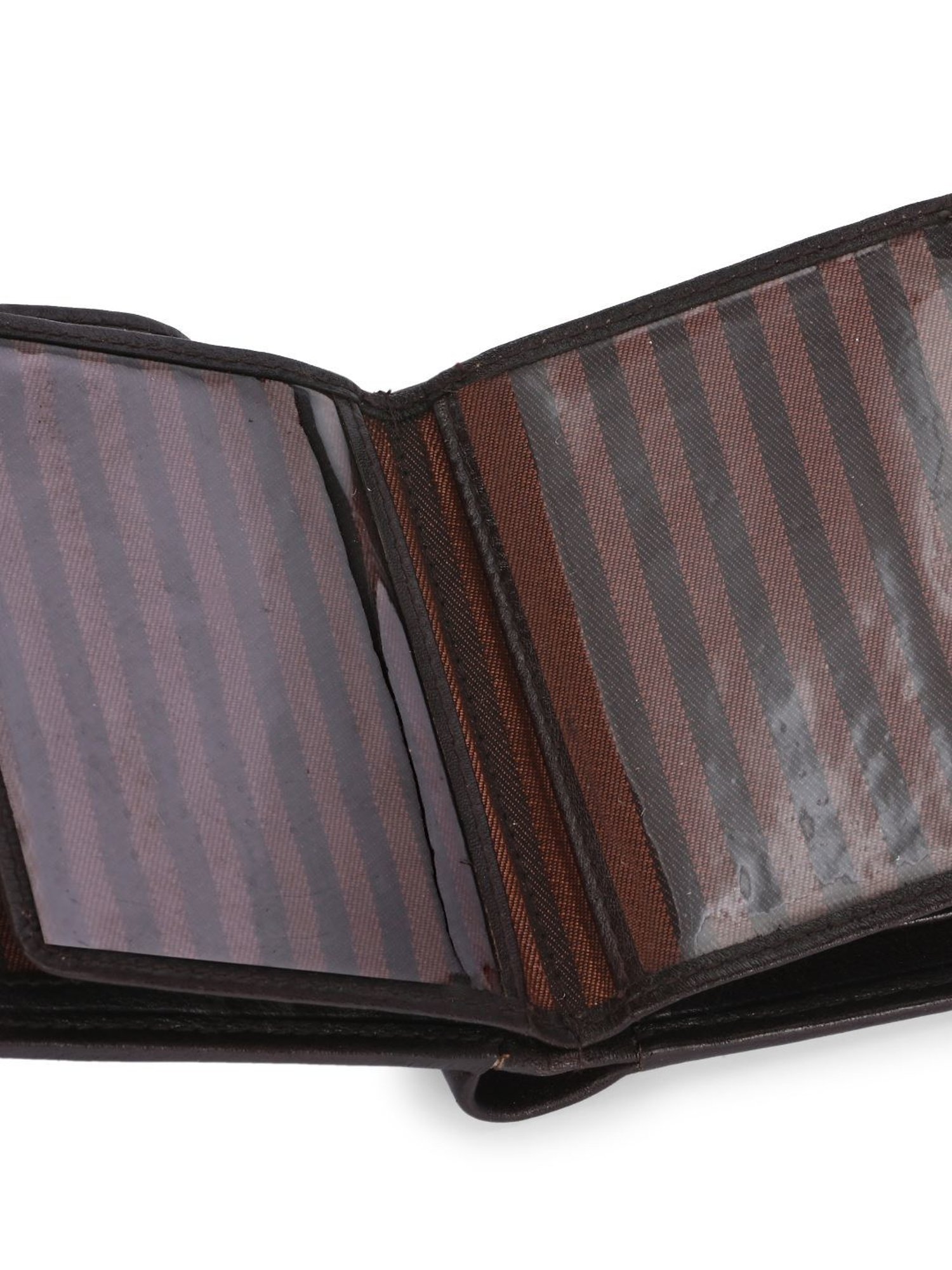 Clog London Brown Leather Small Bi-Fold Wallet for Men