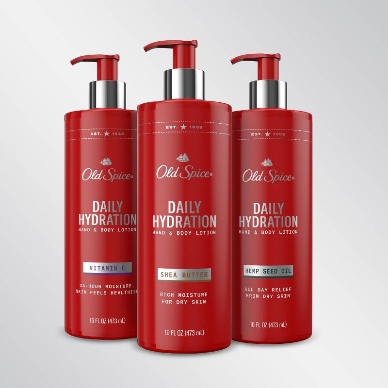 Old Spice Daily Hydration Men's Hand & Body Lotion with Shea Butter - 16 fl oz 