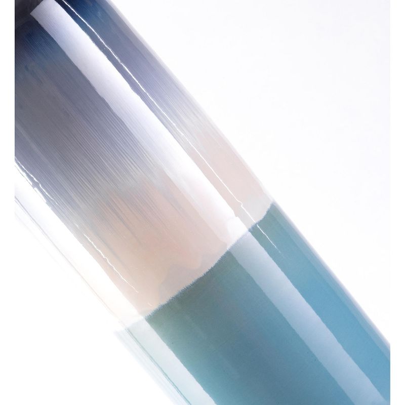 Uniquewise 31.5" Tricolor Blue Tricolor Hand Painted Ceramic Handmade Floor Vase