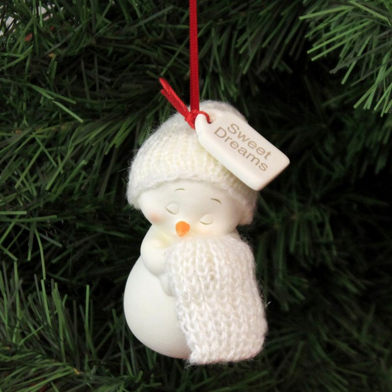 Holiday Ornament 3.0" Sweet Dreams Baby's 1St Ornament Snowpinion  -  Tree Ornaments