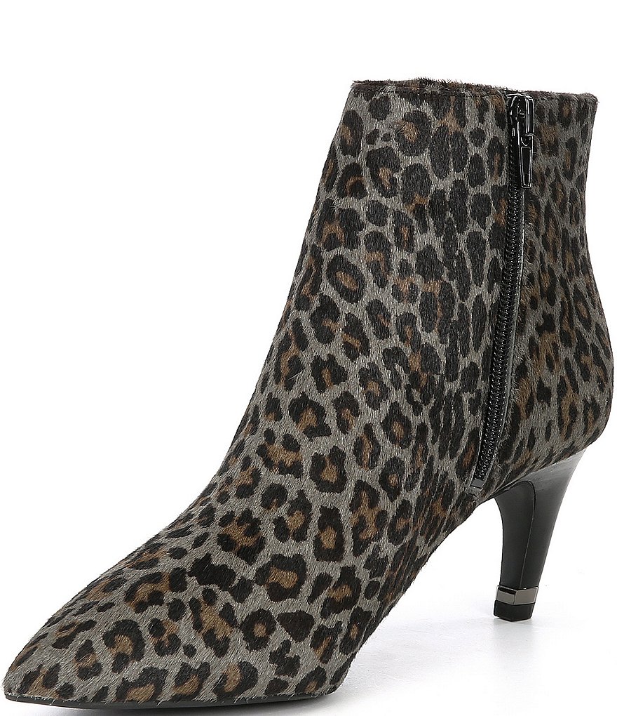 Preston & York Dolores Leopard Print Haircalf Booties
