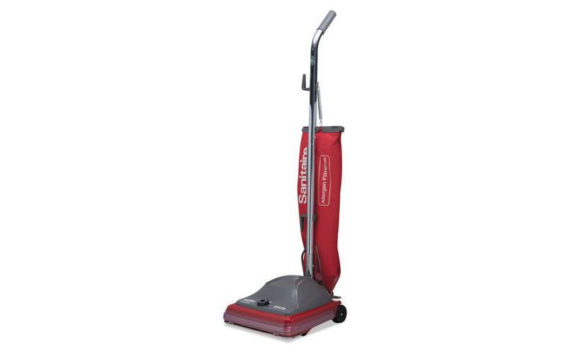 Sanitaire SC688B TRADITION 5 Amp 840-Watt Upright Bagged Vacuum - Red/Gray