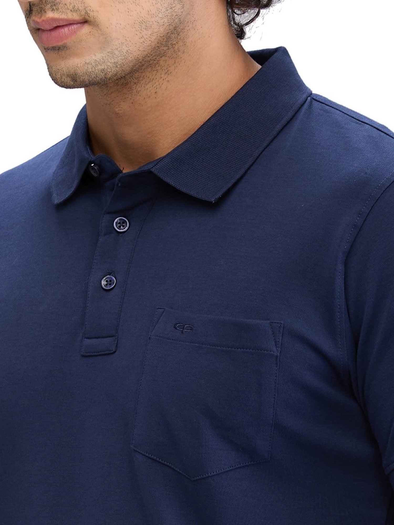 Colorplus Blue Regular Fit Polo T-Shirt