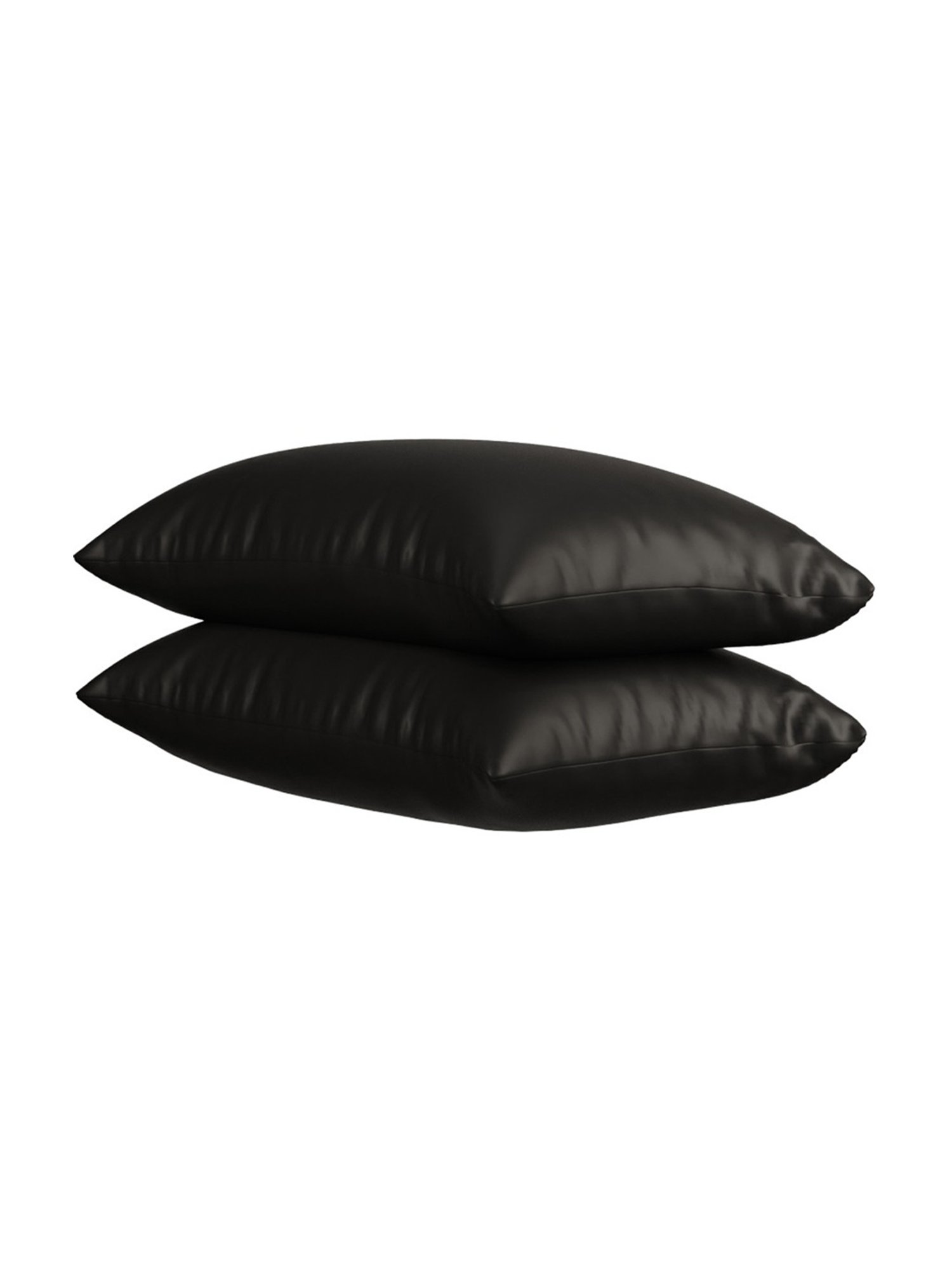 Stoa Paris Date Night Collection Black Polyester 300 TC Pillow Covers - Set of 2
