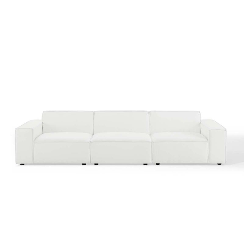 5pc French Seamed Sectional Mona Abstract Gray - Project 62™