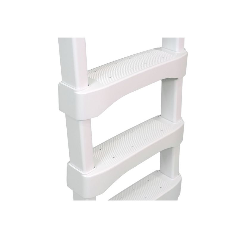 Vinyl Works SLD2 Resin 60 Inch Above Ground Swimming Pool Step Ladder, White
