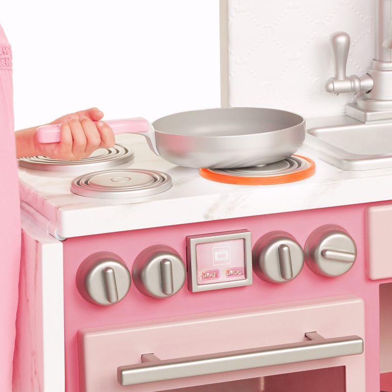 Melissa & Doug 11-Piece Brew and Serve Wooden Coffee Maker Set - Play Kitchen Accessories