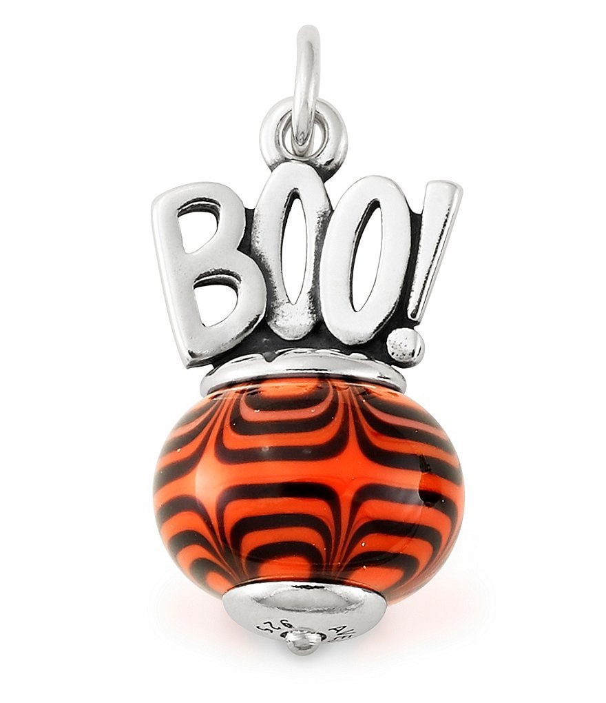 James Avery Halloween Art Glass Boo Charm