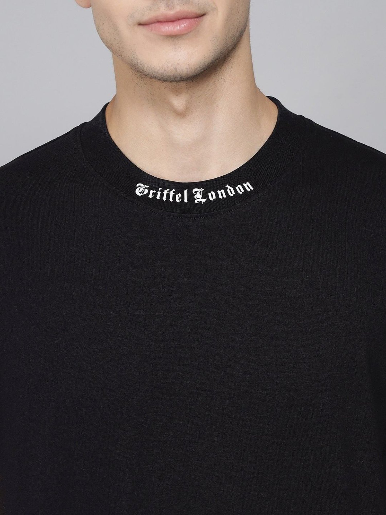 Griffel Black Cotton Loose Fit Co-Ord Set