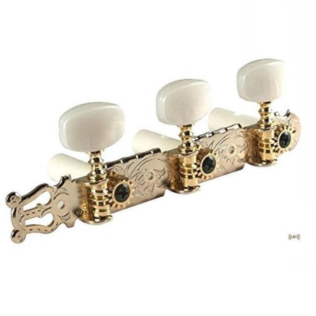 antique gold lyratype gotoh classical guitar tuners