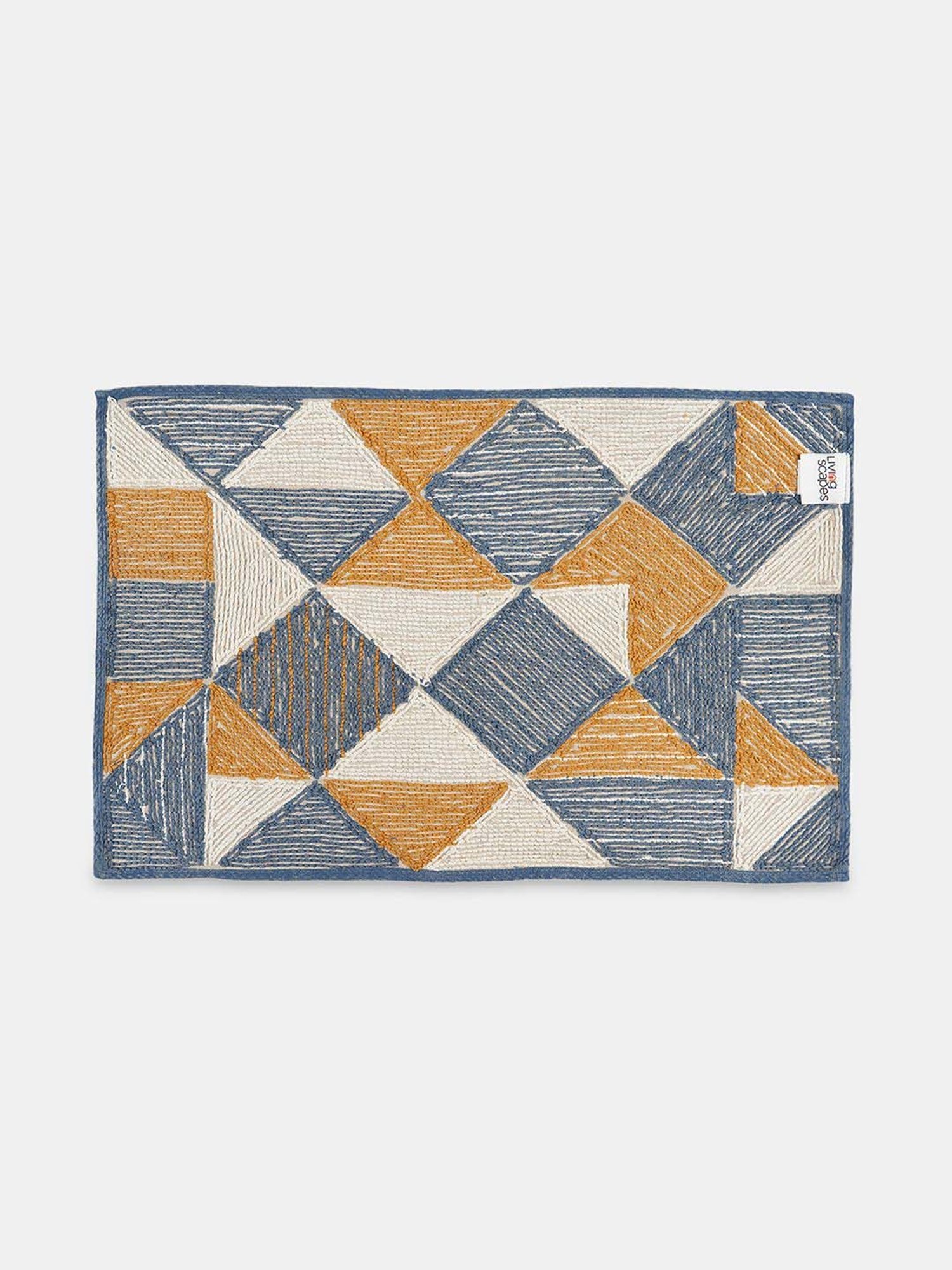 Living Scapes by Pantaloons Multicolor Tufted Bath Mat