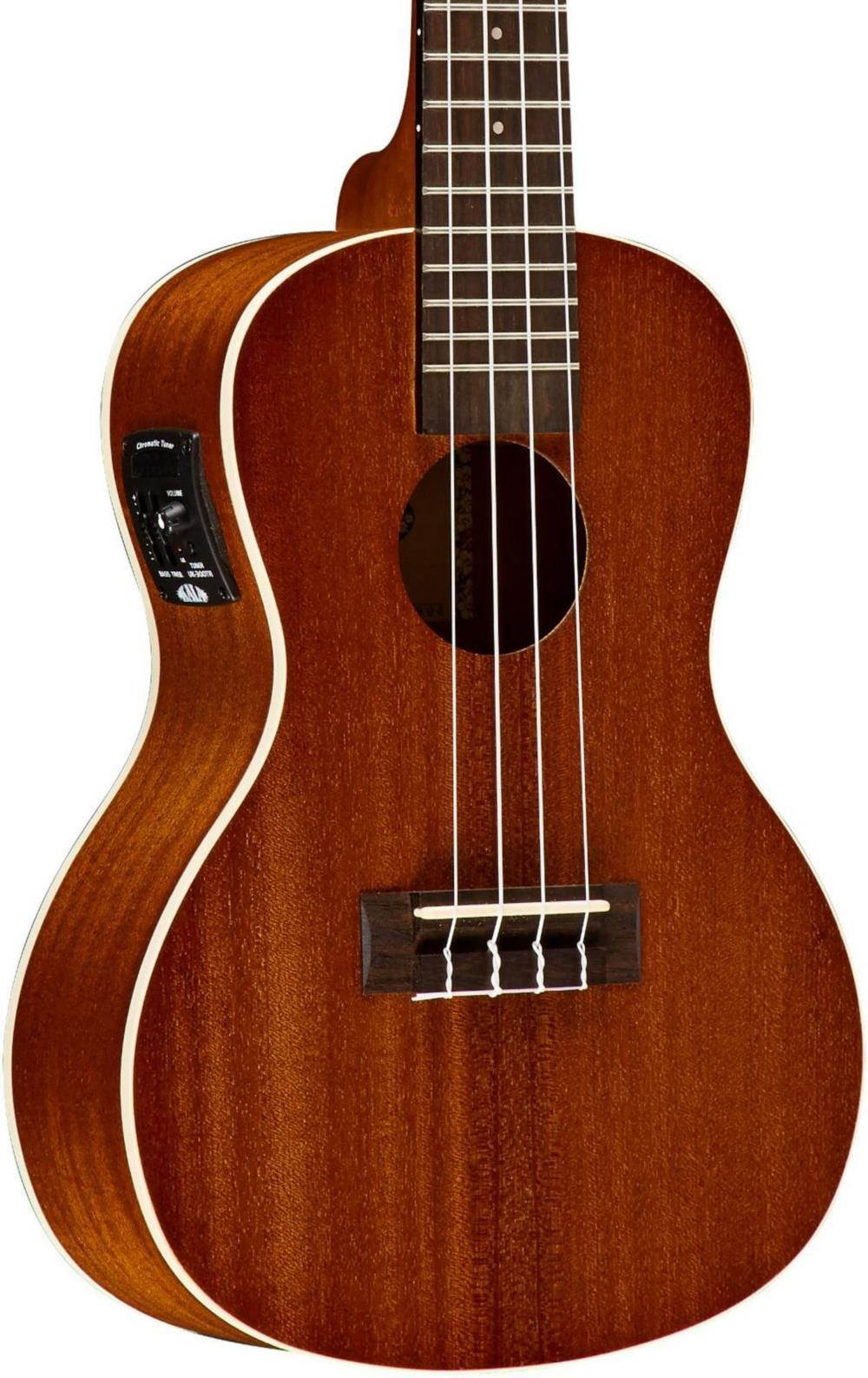 Kala Satin Mahogany Concert Acoustic Electric Ukulele with EQ, KA-CE