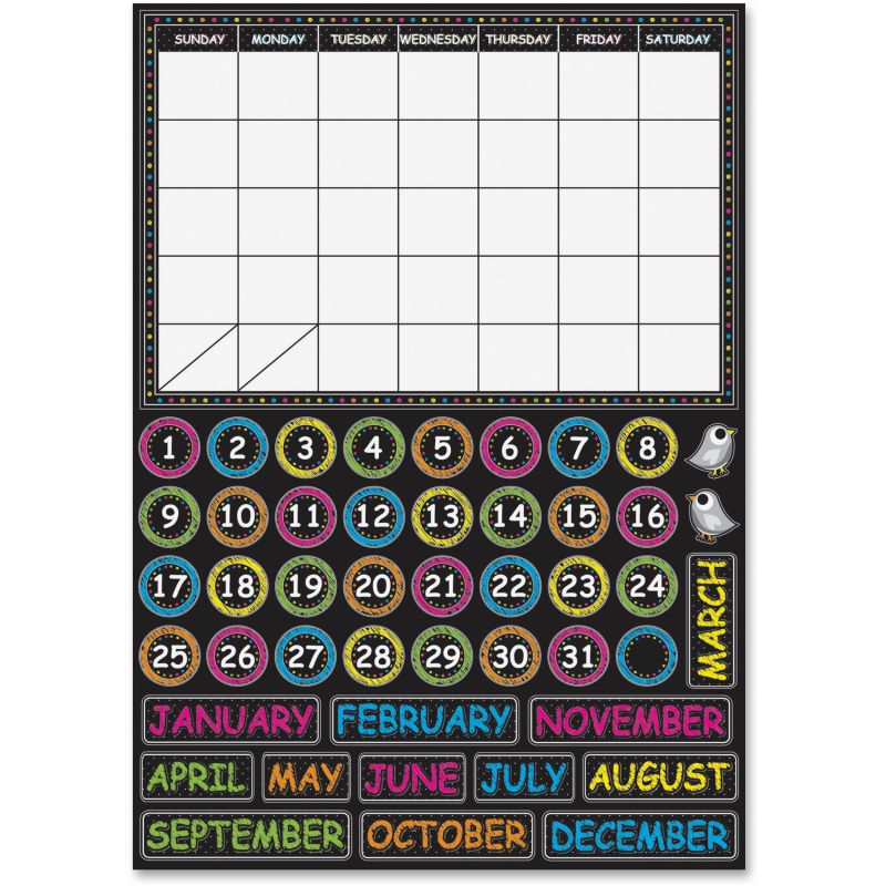 Chalk Calendar Magnetic Mini Bbs