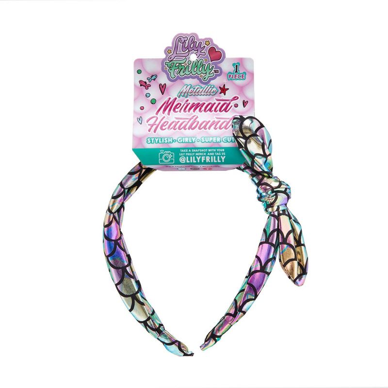 Lily Frilly Metallic Mermaid Headband