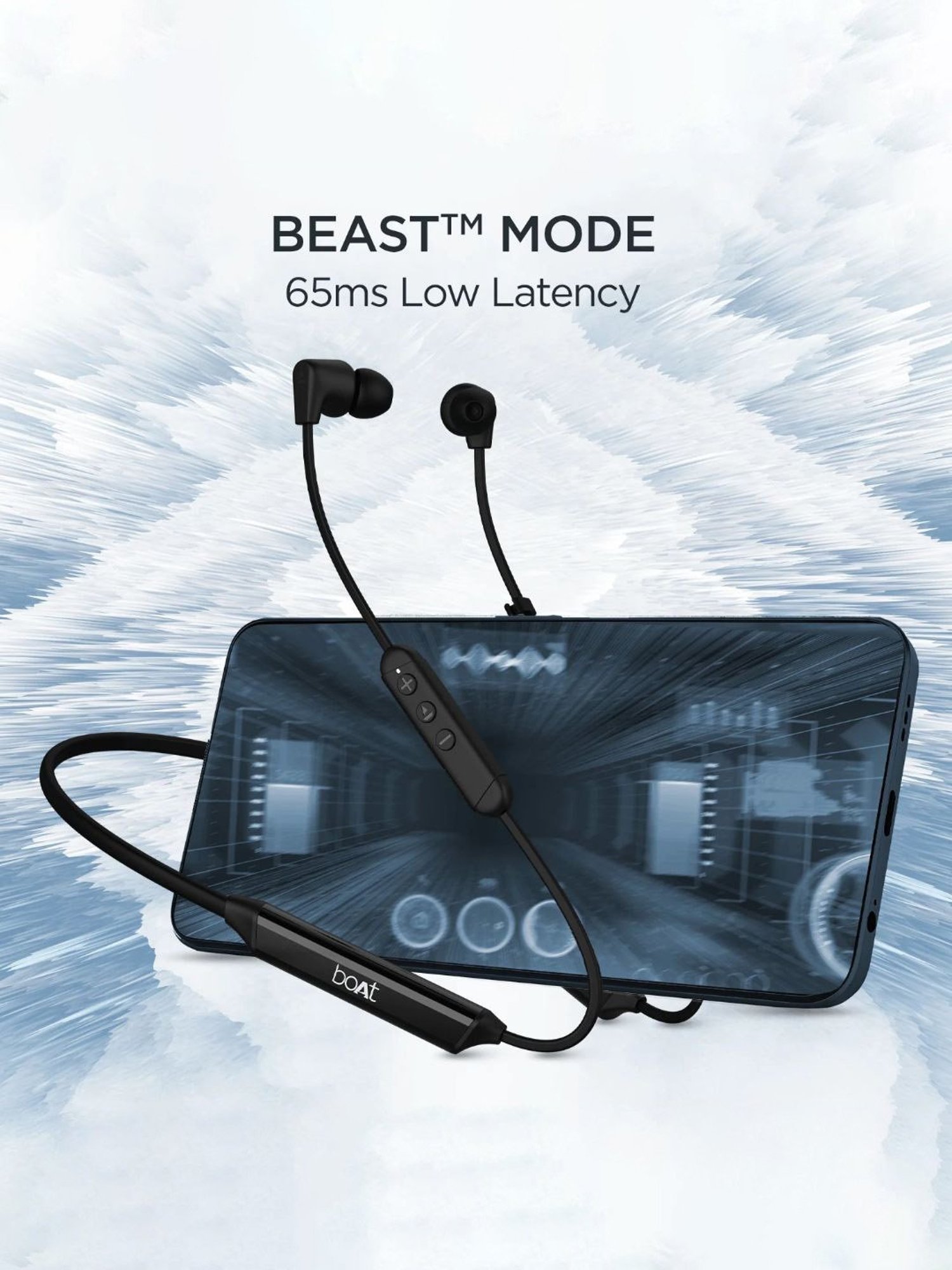 Boat Rockerz Trinity Wireless Neckband Earphones Upto 150 H Playback (Black)